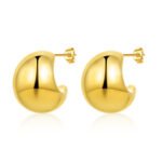 Luxury Stainless Steel Earrings | Modern Minimalist Fashion Jewelry - Image 3