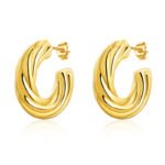 Luxury Stainless Steel Earrings | Modern Minimalist Fashion Jewelry