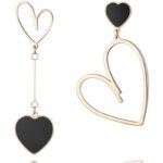 Hollow Heart Stainless Steel Earrings