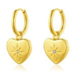 Luxury Crystal Heart Stud Earrings | DIY Design - Image 2