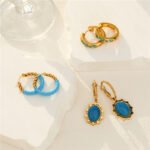 Fashion Round C-Shaped Hoop Earrings