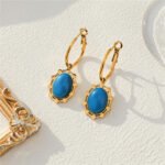 Fashion Round C-Shaped Hoop Earrings - Image 2
