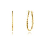 Minimalist Geometric Titanium Steel Stud Earrings | Modern Coil Design - Image 2