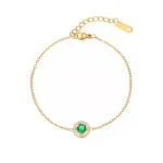 Minimalist Colored Zircon Bracelet & Necklace | Stainless Steel Jewelry - Image 7