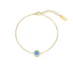Minimalist Colored Zircon Bracelet & Necklace | Stainless Steel Jewelry - Image 6