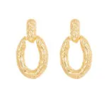 Vintage Hollow Heart Earrings for Women | Elegant Retro Jewelry - Image 3