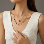 18K Gold-Plated Heart CZ Pendant Necklace | Stainless Steel Luxury Jewelry Collection - Image 2