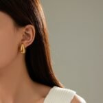 Teardrop Stud Earrings for Women | Minimalist Stainless Steel Jewelry - Image 3