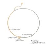 Two-Tone Cuban Link Tree of Life Necklace | 18K Gold-Plated Stainless Steel Punk Jewelry - Image 4