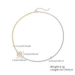 Two-Tone Cuban Link Tree of Life Necklace | 18K Gold-Plated Stainless Steel Punk Jewelry - Image 3