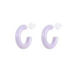 Bold Ceramic Hoop Earrings for Women | Unique Niche Statement Jewelry - Image 3