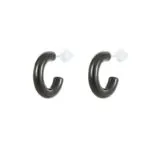 Bold Ceramic Hoop Earrings for Women | Unique Niche Statement Jewelry - Image 4