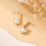 Heart CZ & Faux Pearl Earrings for Women | Versatile Daily Jewelry