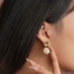 Baroque Cluster Pearl Drop Earrings | Luxury Gold-Plated Copper Jewelry - Image 3