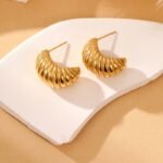 Minimalist Twisted Hoop Earrings for Women | Luxury Stainless Steel Jewelry - Image 2