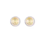 Round CZ Stud Earrings for Women | DIY Luxury Stainless Steel Jewelry - Image 3