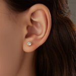 Round CZ Stud Earrings for Women | DIY Luxury Stainless Steel Jewelry - Image 5