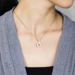 Vintage Enamel Pattern Coin Pendant Necklace | 18K Gold-Plated Stainless Steel Jewelry - Image 3