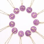 Zodiac Sign Constellation Necklace | Glitter Enamel & CZ Stainless Steel Jewelry