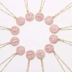 Zodiac Sign Constellation Necklace | Glitter Enamel & CZ Stainless Steel Jewelry - Image 3