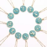 Zodiac Sign Constellation Necklace | Glitter Enamel & CZ Stainless Steel Jewelry - Image 4