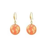 Enamel Globe Drop Earrings for Women | Niche Stainless Steel Jewelry - Image 4
