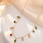 Dainty Multicolor Heart Zircon Choker | 18K Gold-Plated Stainless Steel Jewelry - Image 3