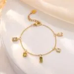 Dainty Multicolor Heart Zircon Choker | 18K Gold-Plated Stainless Steel Jewelry - Image 5