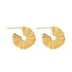 Wholesale High-Quality 18K Gold-Plated Titanium Steel Earrings | Luxury Fashion Jewelry Bulk Supply - Image 2
