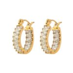 Wholesale High-Quality 18K Gold-Plated Titanium Steel Earrings | Luxury Fashion Jewelry Bulk Supply - Image 3