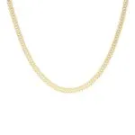 18K Gold-Plated Textured Link Bracelet | Hypoallergenic Titanium Steel Jewelry - Image 2