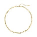 18K Gold-Plated Textured Link Bracelet | Hypoallergenic Titanium Steel Jewelry - Image 4