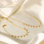 18K Gold-Plated CZ Shaker Fringe Choker | Hypoallergenic Stainless Steel Luxury Jewelry