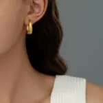 Minimalist Chunky Huggie Hoop Earrings for Women | Premium Stainless Steel Jewelry - Image 3