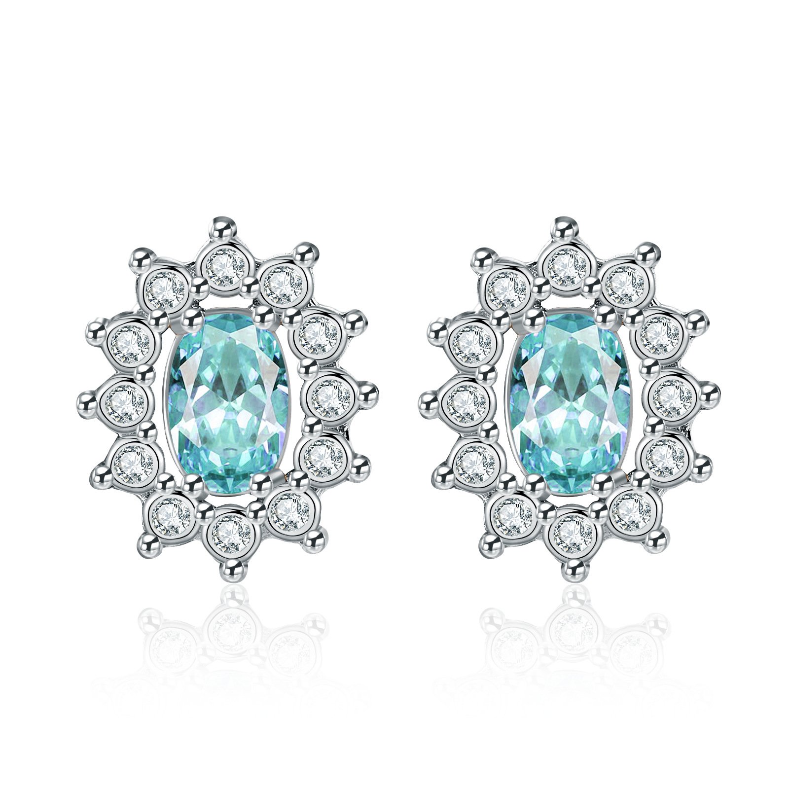 LOFTILY跨境爆款钻石耳环小众ins风时尚耳饰diy轻奢耳钉饰品_sku-5-E1476-ST Niche INS Style Diamond Stud Earrings for Women | Luxury Fashion Jewelry - Image 1