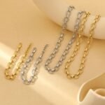 Minimalist O-Link Chain Jewelry Set | Stainless Steel Necklace & Bracelet for Men