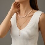 Dainty Freshwater Pearl Y-Lariat Necklace | 18K Gold-Plated Stainless Steel Jewelry - Image 2