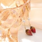 Luxury Dried Flower Drop Earrings | Minimalist High-End Jewelry