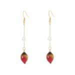 Luxury Dried Flower Drop Earrings | Minimalist High-End Jewelry - Image 5