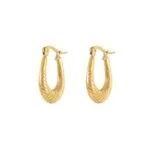 Versatile Gold Hoop Earrings Set | Textured Minimalist Jewelry - Image 6