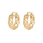 Geometric Gold Stainless Steel Earrings | Bold Statement Jewelry for Women - Image 10