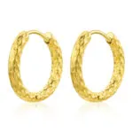 rendy Geometric Gold Earrings | Minimalist & Edgy Stainless Steel Jewelry - Image 6