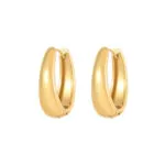 Trendy Geometric Gold Earrings | Minimalist & Edgy Stainless Steel Jewelry - Image 4