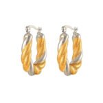 Personality Gold Geometric Earrings | Hypoallergenic Stainless Steel for Daily Wear - Image 4