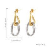 Personality Gold Geometric Earrings | Hypoallergenic Stainless Steel for Daily Wear - Image 7