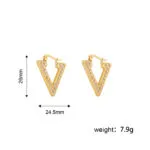 Chic Gold Geometric Stud Earrings | Premium Stainless Steel - Image 7