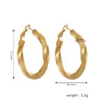 Chic Gold Geometric Stud Earrings | Premium Stainless Steel - Image 2