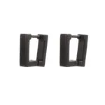 Geometric Rectangle & Square Huggie Hoop Earrings | Minimalist Stainless Steel Jewelry - Image 4