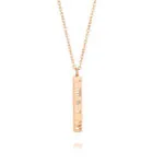 Minimalist Hollow Gourd Diamond Pendant Necklace | 18K Rose Gold-Plated Stainless Steel - Image 16
