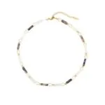 Natural Stone & Shell Pearl Choker Collection | 18K Gold-Plated Stainless Steel Luxury Jewelry - Image 3